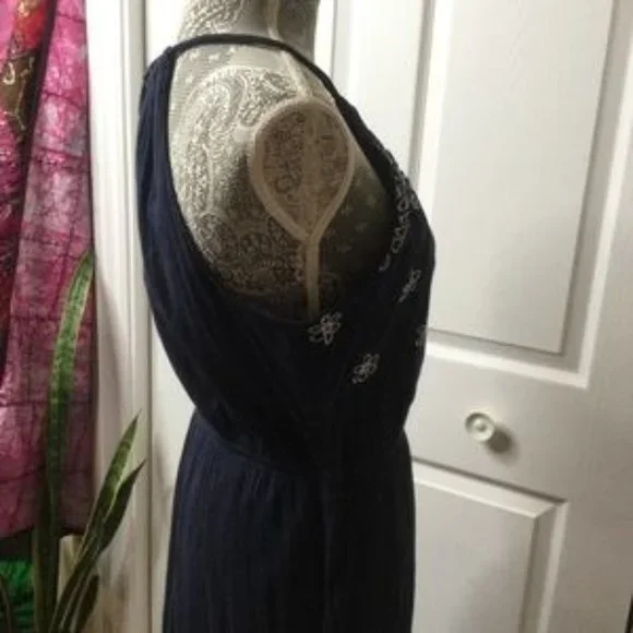 Old Navy, blue summer dress maxi - Picture 4 of 4